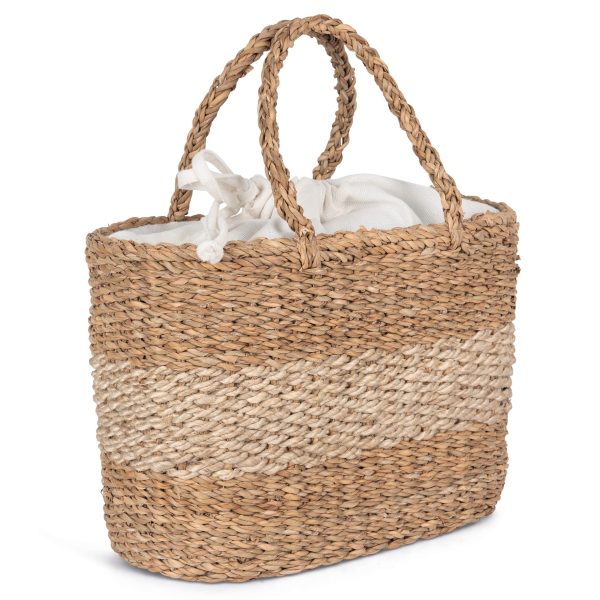 Sac panier en jute et jonc de mer – Image 2