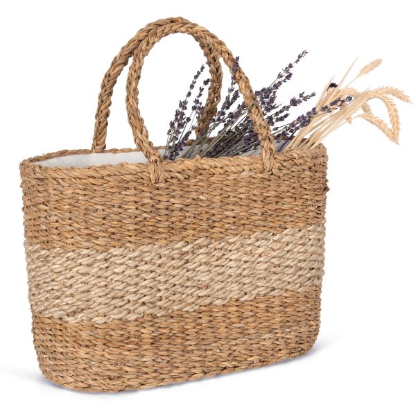 Sac panier en jute et jonc de mer – Image 3