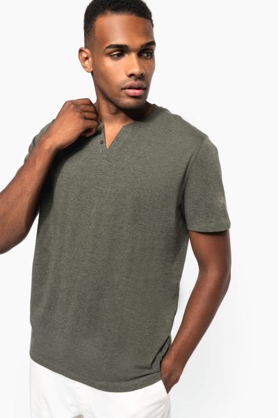 T-shirt écoresponsable henley manches courtes homme – Image 39