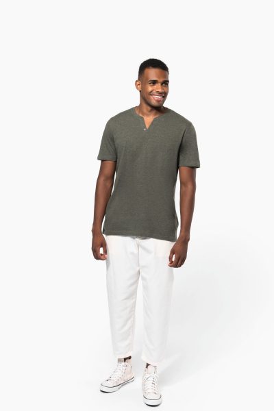 T-shirt écoresponsable henley manches courtes homme – Image 40