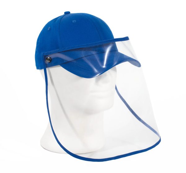 Casquette avec écran transparent