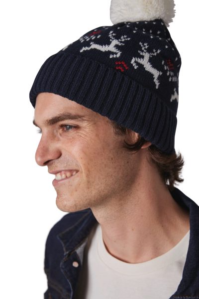 Bonnet de Noël motifs rennes – Image 5
