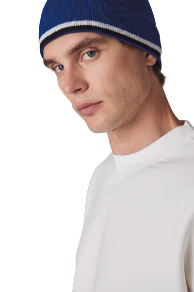 Bonnet bande bicolore contrastée – Image 6