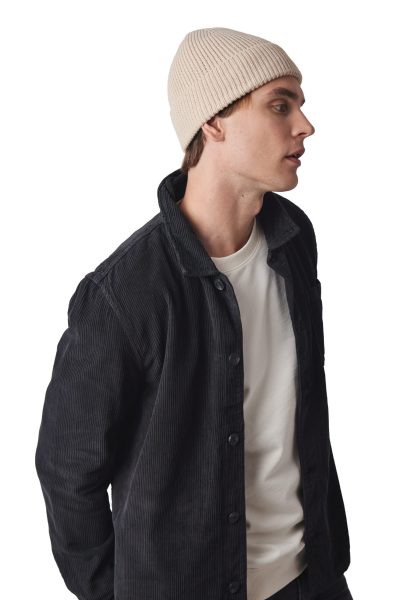 Bonnet côtelé avec revers – Image 3