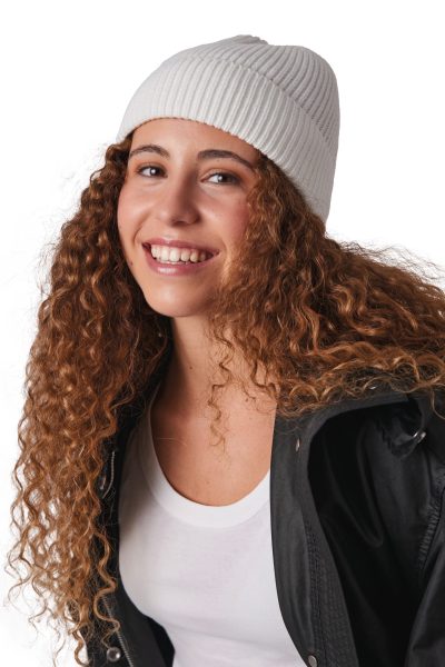 Bonnet côtelé avec revers – Image 6