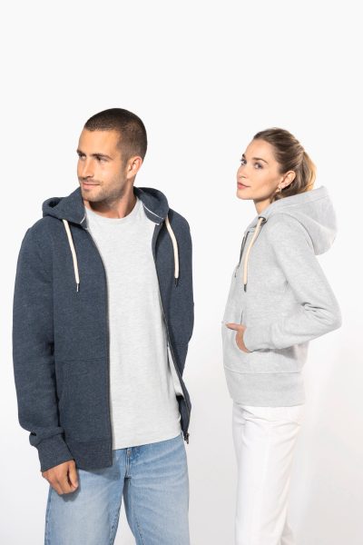 Sweat-shirt vintage zippé à capuche femme – Image 7
