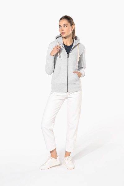 Sweat-shirt vintage zippé à capuche femme – Image 4