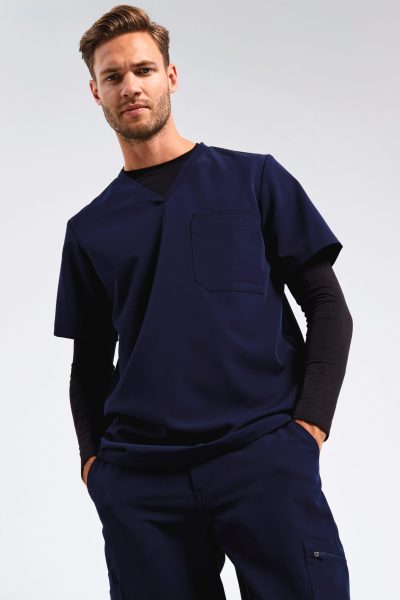 Tunique stretch manches courtes homme