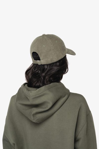 Casquette écoresponsable en velours côtelé 6 panneaux unisexe – Image 4