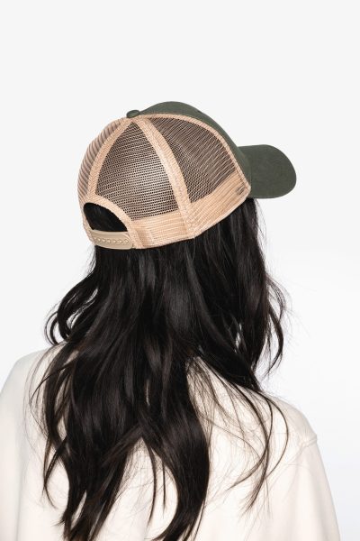 Casquette trucker écoresponsable 6 panneaux unisexe – Image 3