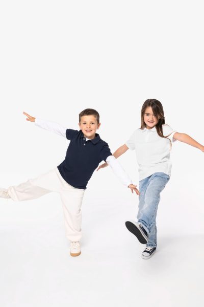 Polo écoresponsable maille piquée enfant – Image 2