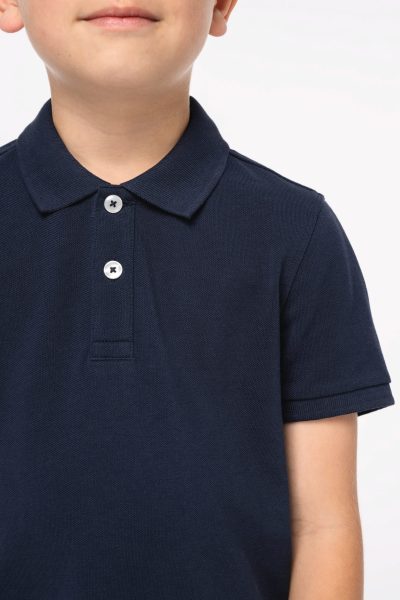 Polo écoresponsable maille piquée enfant – Image 7