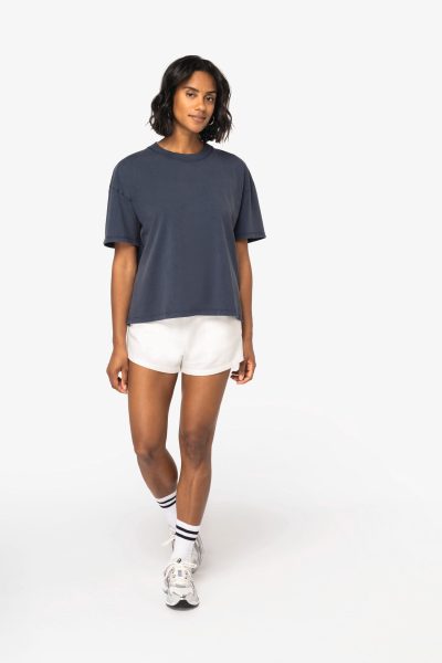 T-shirt écoresponsable oversize délavé femme – Image 2