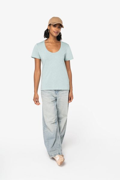 T-shirt écoresponsable slub femme – Image 2
