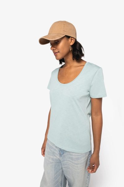 T-shirt écoresponsable slub femme – Image 3