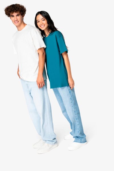 T-shirt écoresponsable à épaules tombantes unisexe – Image 2