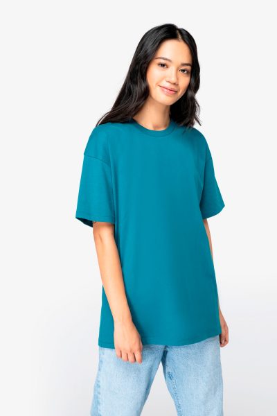 T-shirt écoresponsable à épaules tombantes unisexe – Image 4
