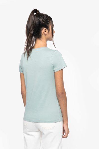 T-shirt écoresponsable col V femme – Image 3