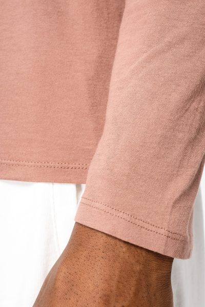 T-shirt écoresponsable délavé manches longues unisexe – Image 7