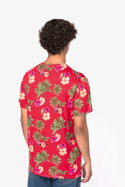 T-shirt écoresponsable imprimé tropical homme – Image 3