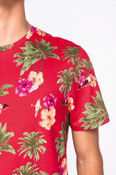 T-shirt écoresponsable imprimé tropical homme – Image 4