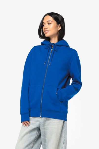Sweat-shirt écoresponsable zippé à capuche unisexe – Image 3