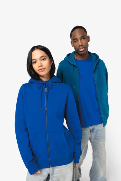 Sweat-shirt écoresponsable zippé à capuche unisexe