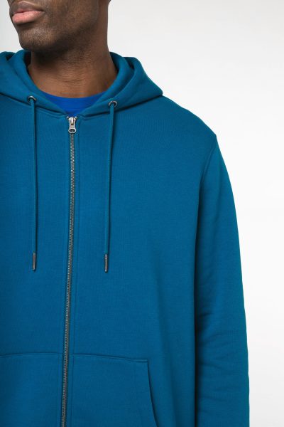 Sweat-shirt écoresponsable zippé à capuche unisexe – Image 6