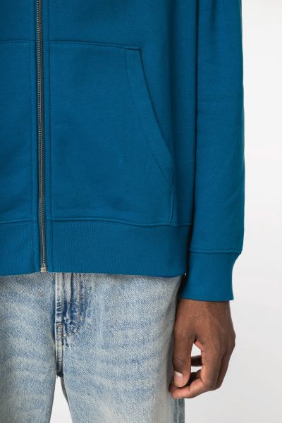 Sweat-shirt écoresponsable zippé à capuche unisexe – Image 8