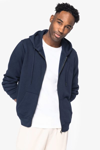 Sweat-shirt écoresponsable zippé à capuche unisexe – Image 10