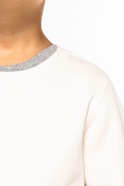 Sweat-shirt écoresponsable à col rond enfant – Image 5
