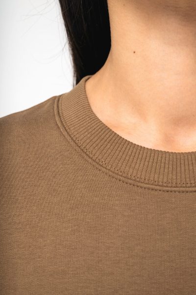 Sweat-shirt écoresponsable à col rond oversize unisexe – Image 8