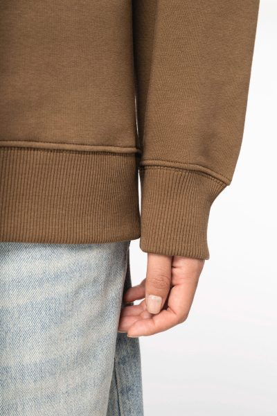 Sweat-shirt écoresponsable à col rond oversize unisexe – Image 10