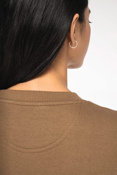 Sweat-shirt écoresponsable à col rond oversize unisexe – Image 9