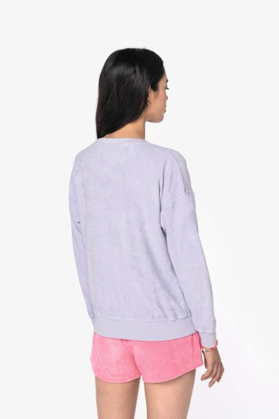 Sweat-shirt écoresponsable en éponge femme – Image 3