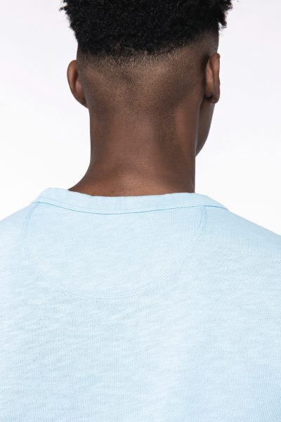 Sweat-shirt écoresponsable à col rond délavé French Terry unisexe – Image 8