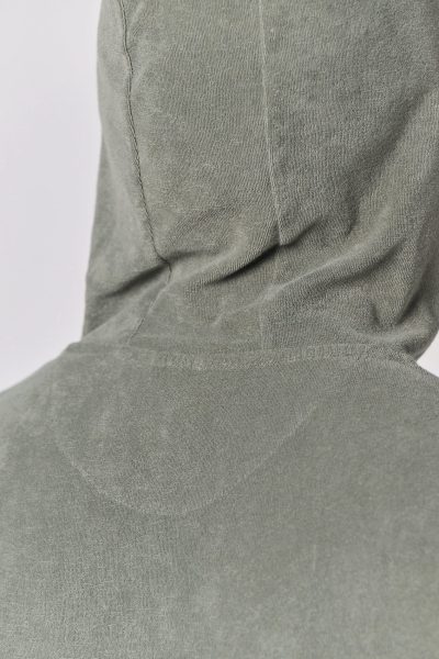 Sweat-shirt écoresponsable en éponge zippé à capuche homme – Image 8