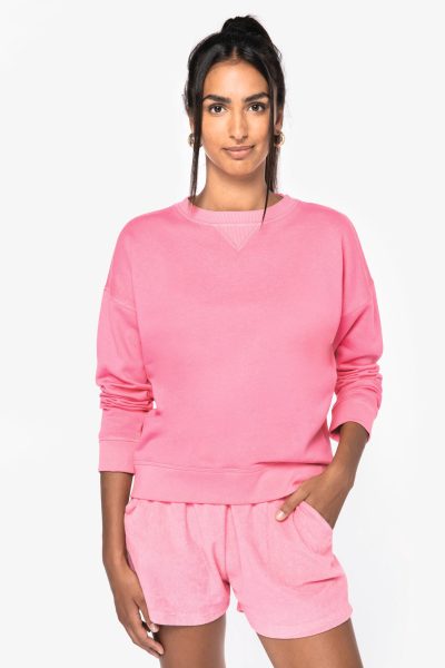 Sweat-shirt écoresponsable à épaules tombantes femme