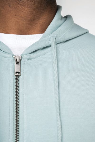 Sweat-shirt écoresponsable zippé à capuche en modal homme – Image 5