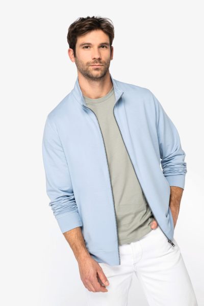 Sweat-shirt écoresponsable zippé en modal homme – Image 3