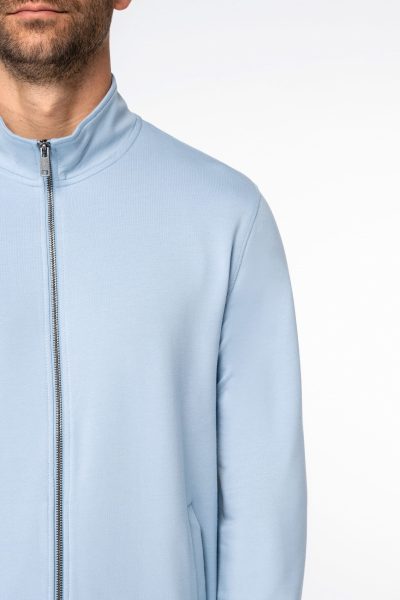 Sweat-shirt écoresponsable zippé en modal homme – Image 5