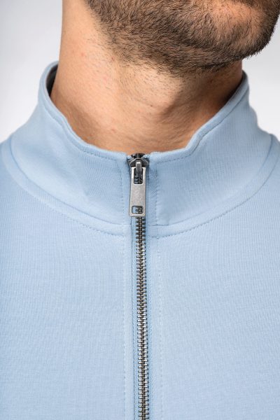 Sweat-shirt écoresponsable zippé en modal homme – Image 6
