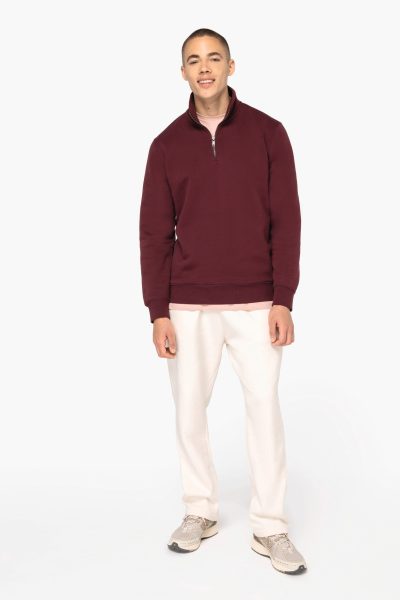 Sweat-shirt écoresponsable à col montant zippé homme – Image 2