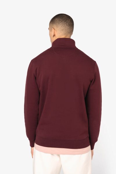 Sweat-shirt écoresponsable à col montant zippé homme – Image 4