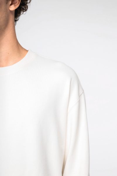 Sweat-shirt écoresponsable à col rond à épaules tombantes French Terry unisexe – Image 7
