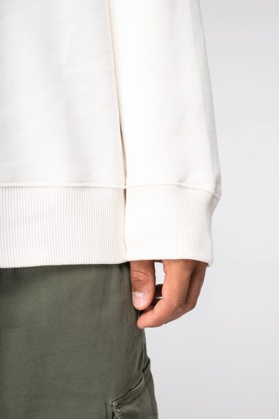 Sweat-shirt écoresponsable à col rond à épaules tombantes French Terry unisexe – Image 10
