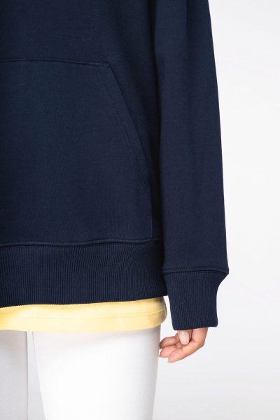 Sweat-shirt écoresponsable à capuche  à épaules tombantes French Terry unisexe – Image 9