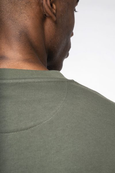 Sweat-shirt écoresponsable à col rond à épaules tombantes molleton gratté unisexe – Image 6