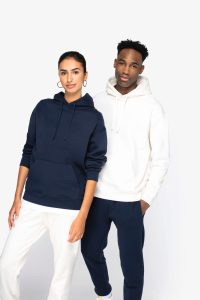 Sweat-shirt écoresponsable à capuche à épaules tombantes molleton gratté unisexe