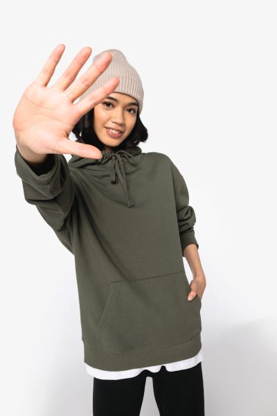 Sweat-shirt écoresponsable à capuche à épaules tombantes molleton gratté unisexe – Image 12